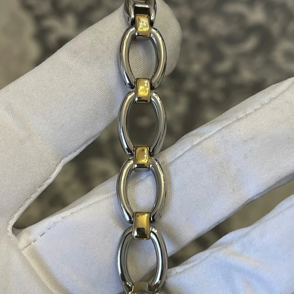 TIMEX INDIGLO Womens Goldtone & Silvertone CR 1216 CELL Quartz Very Rare - Picture 6 of 8